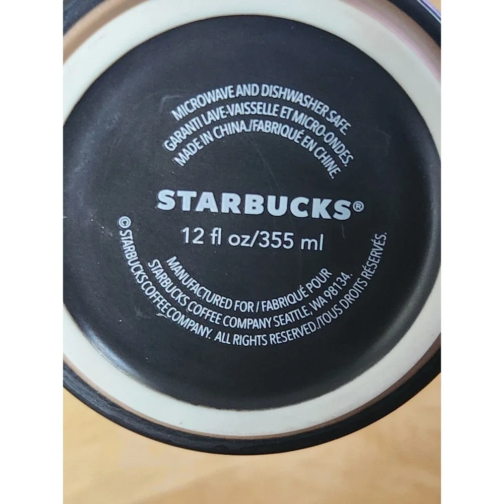 Starbucks Black Las Vegas Triple 777 Card Suits Mug Coffee Tea‎ 12 oz (080)